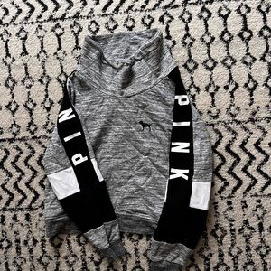 PINK Victoria's Secret Gray and Black Men's Sweater